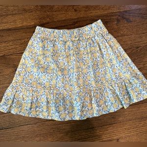 Zara Girls Floral Skort / Skirt with Shorts